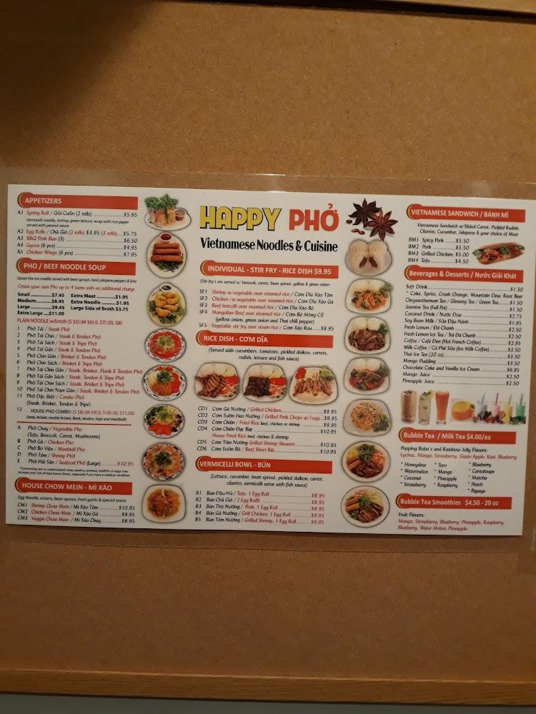 Happy Pho Noodles Menu image 2